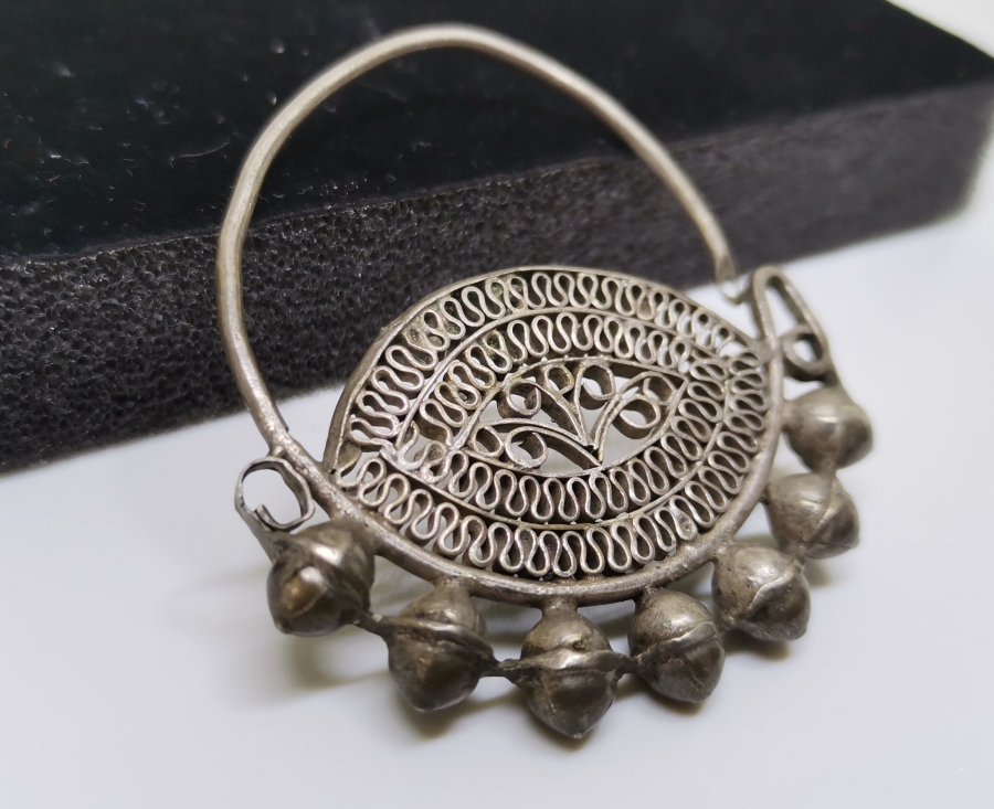 OSMANLI DÖNEMİ DİYARBAKIR YAPIMI GÜMÜŞ ERMENİ KÜPE