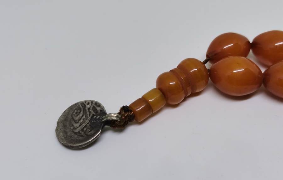 UCUNDA GÜMÜŞ OSMANLI PENEZ BULUNAN ANTİKA KATALİN TESPİH