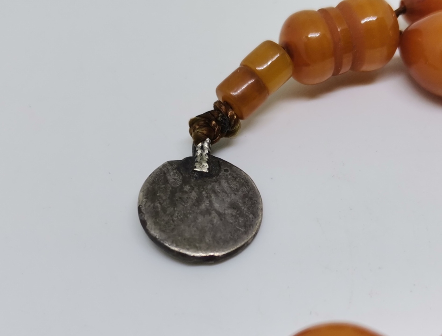 UCUNDA GÜMÜŞ OSMANLI PENEZ BULUNAN ANTİKA KATALİN TESPİH