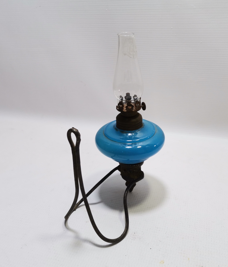 OSMANLI DÖNEMİ NADİR RENKTE OPAL DUVAR GAZ LAMBASI