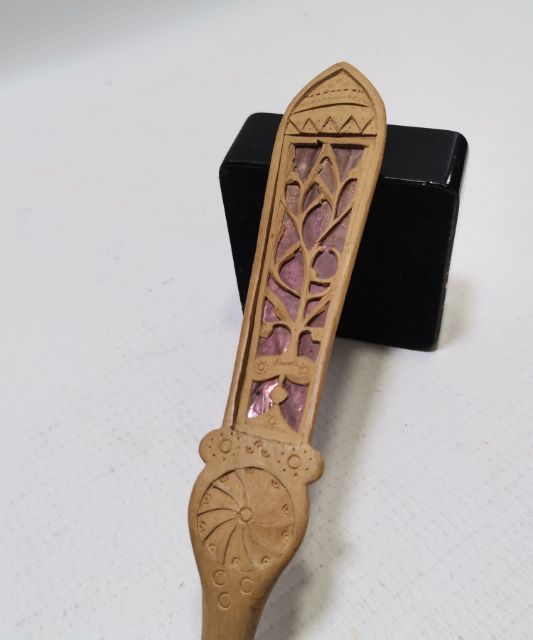 OSMANLI DÖNEMİ ÇARKIFELEK MOTİFLİ TEKKE İŞİ NADİR KAŞIK