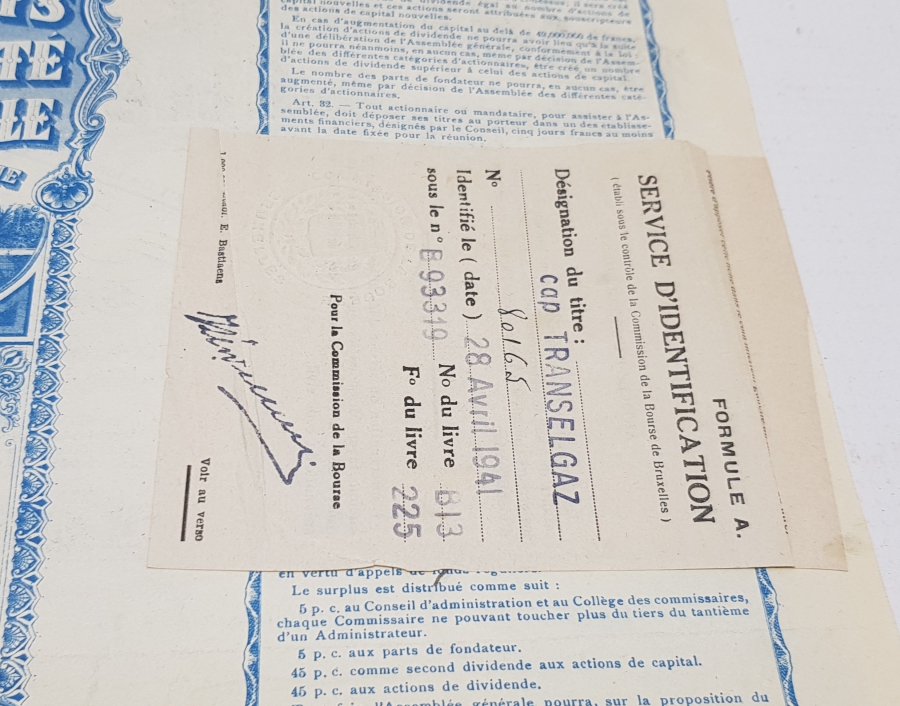 OSMANLI DÖNEMİ İSTANBUL ELEKTRİKLİ TRAMVAY ŞİRKETİ HİSSE SENEDİ