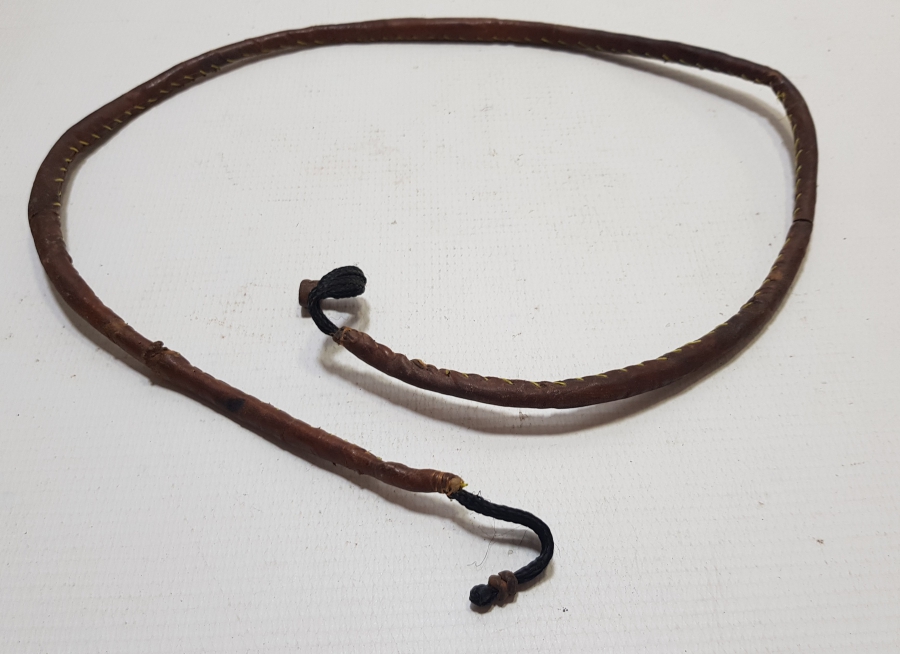 EL YAPIMI TÜRKMEN İŞİ ANTİKA DERİ AT KAMÇISI