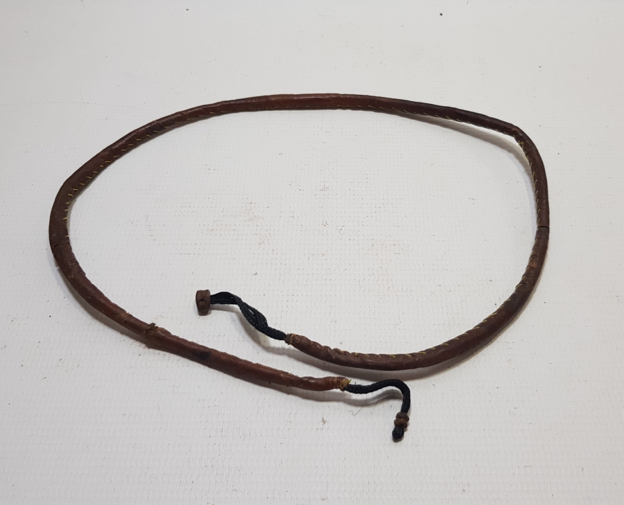 EL YAPIMI TÜRKMEN İŞİ ANTİKA DERİ AT KAMÇISI