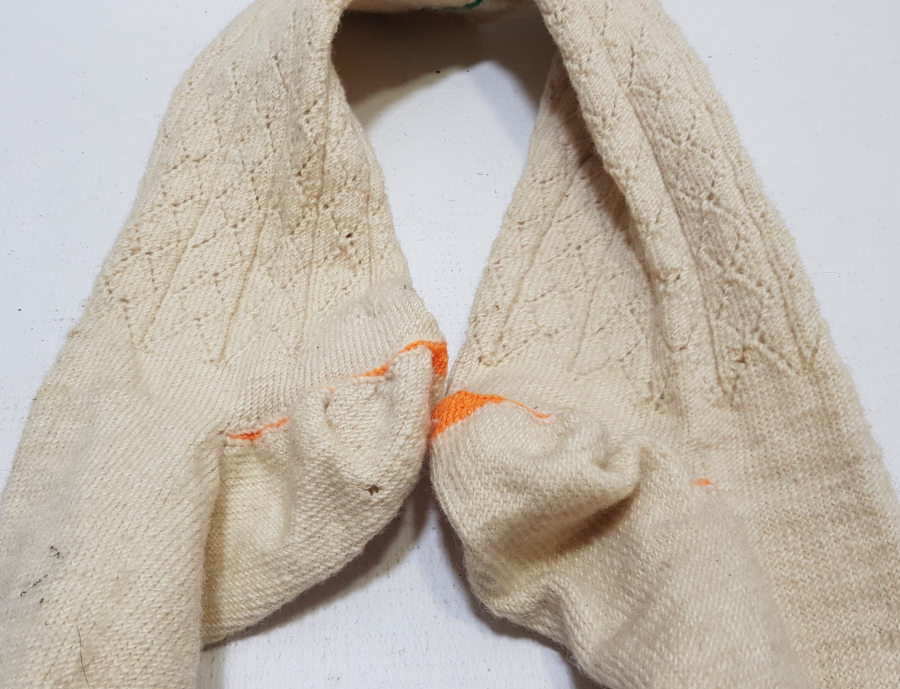 OSMANLI DÖNEMİ ÜZERİ İŞLEMELİ EL ÖRME ÇORAP