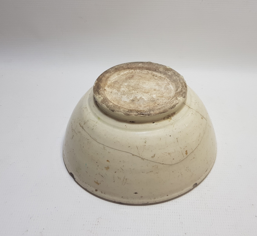 18.YY MELEKLİ VE ÇİN BULUTLU NADİR İZNİK KASE