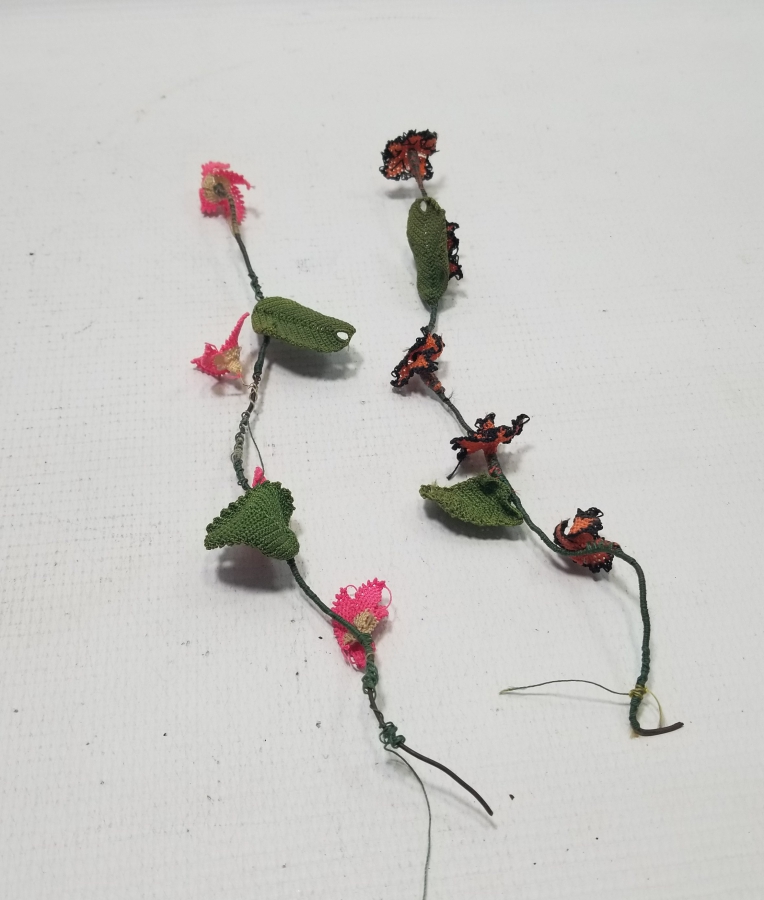 OSMANLI DÖNEMİ İĞNE OYALI KOZAK YÖRESİ NADİR GELİN ÇİÇEĞİ