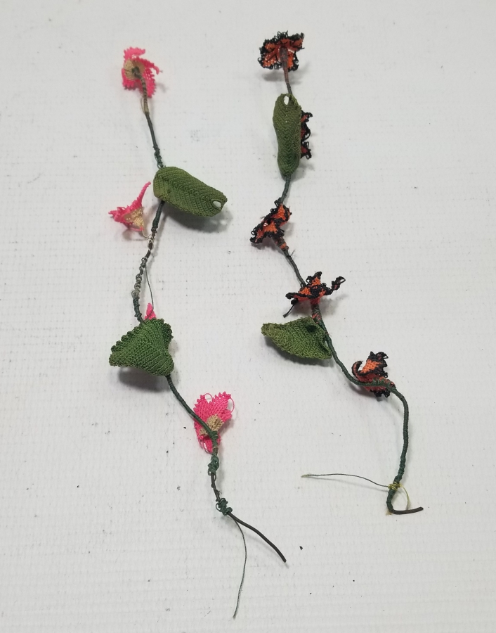 OSMANLI DÖNEMİ İĞNE OYALI KOZAK YÖRESİ NADİR GELİN ÇİÇEĞİ