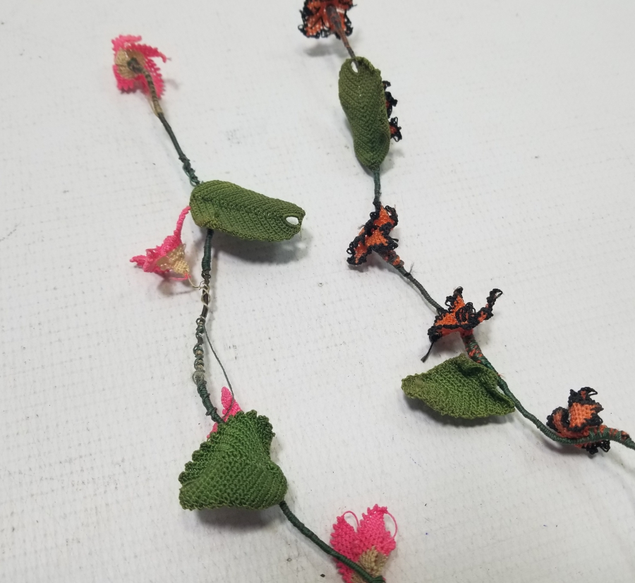 OSMANLI DÖNEMİ İĞNE OYALI KOZAK YÖRESİ NADİR GELİN ÇİÇEĞİ