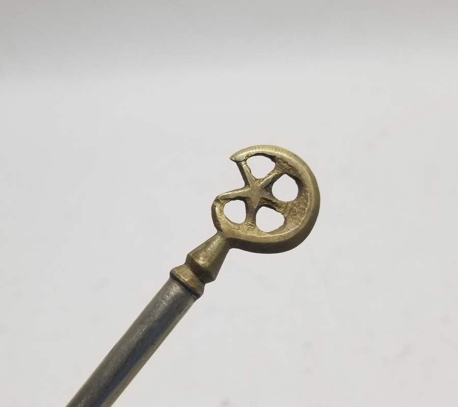 ÜZERİ USTA DAMGALI VE TUTMACI AY YILDIZLI OSMANLI DÖNEMİ NADİR DONDURMA KAŞIĞI