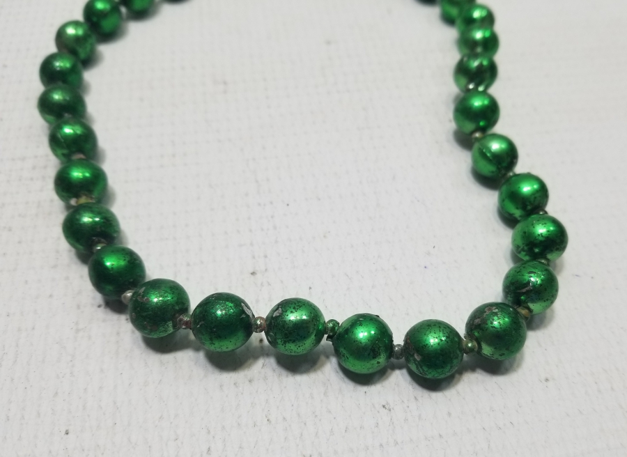 OSMANLI DÖNEMİ ALTIN VERMEYLİ RUM İŞİ CAM KOLYE