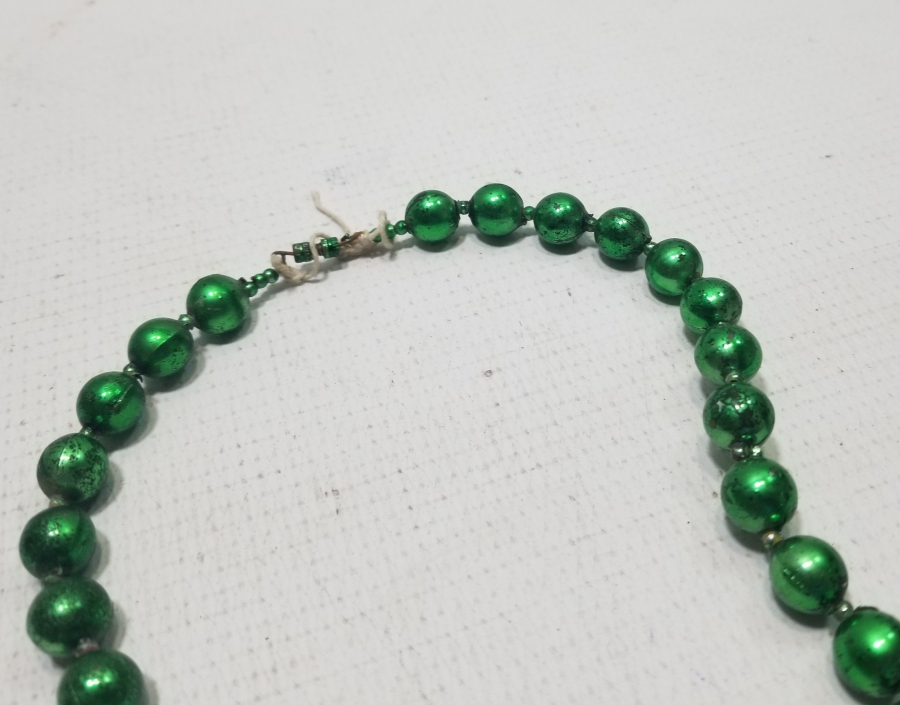 OSMANLI DÖNEMİ ALTIN VERMEYLİ RUM İŞİ CAM KOLYE