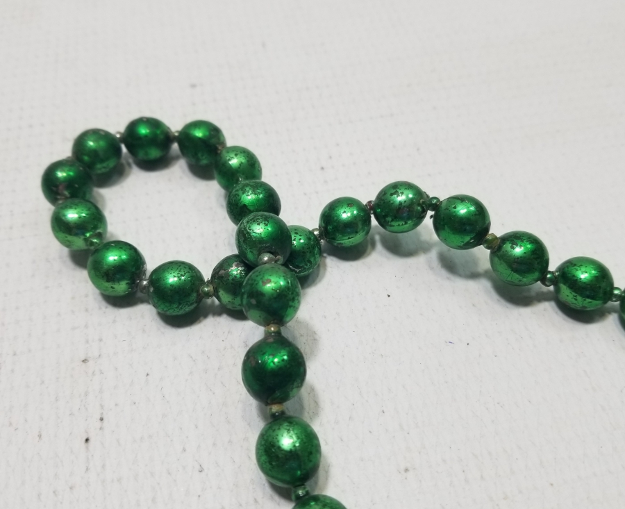 OSMANLI DÖNEMİ ALTIN VERMEYLİ RUM İŞİ CAM KOLYE