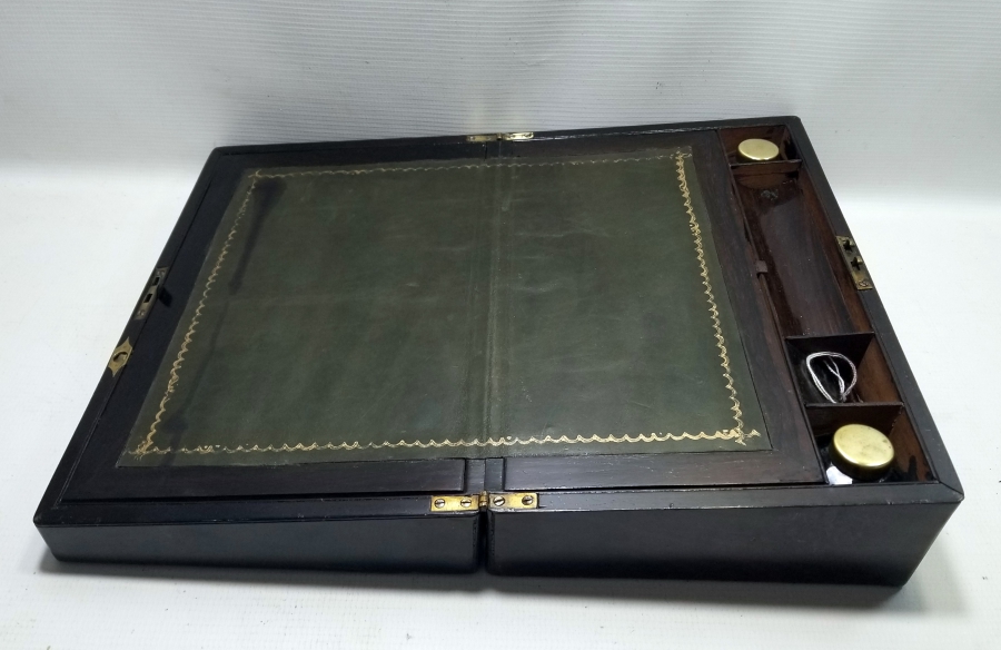 ÜZERİ SEDEF ÇAKMA İŞÇİLİKLİ ORİJİNAL ANAHTARIYLA ÇOK NADİR OSMANLI HATTAT SEYAHAT SANDIĞI