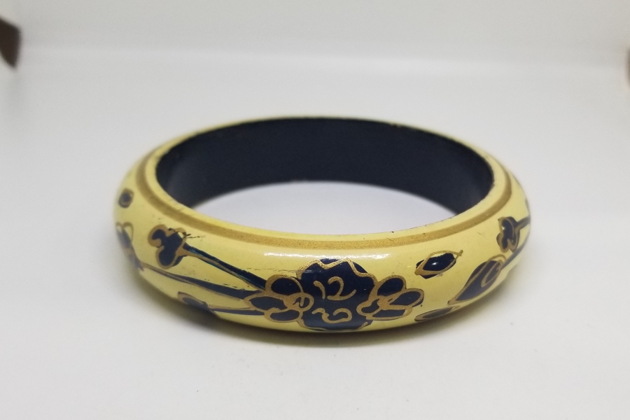 OSMANLI DÖNEMİ EL BOYAMA PAPİER MACHE BİLEZİK