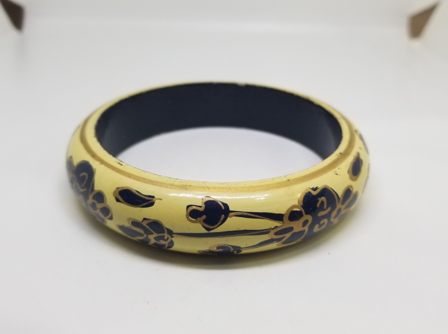 OSMANLI DÖNEMİ EL BOYAMA PAPİER MACHE BİLEZİK