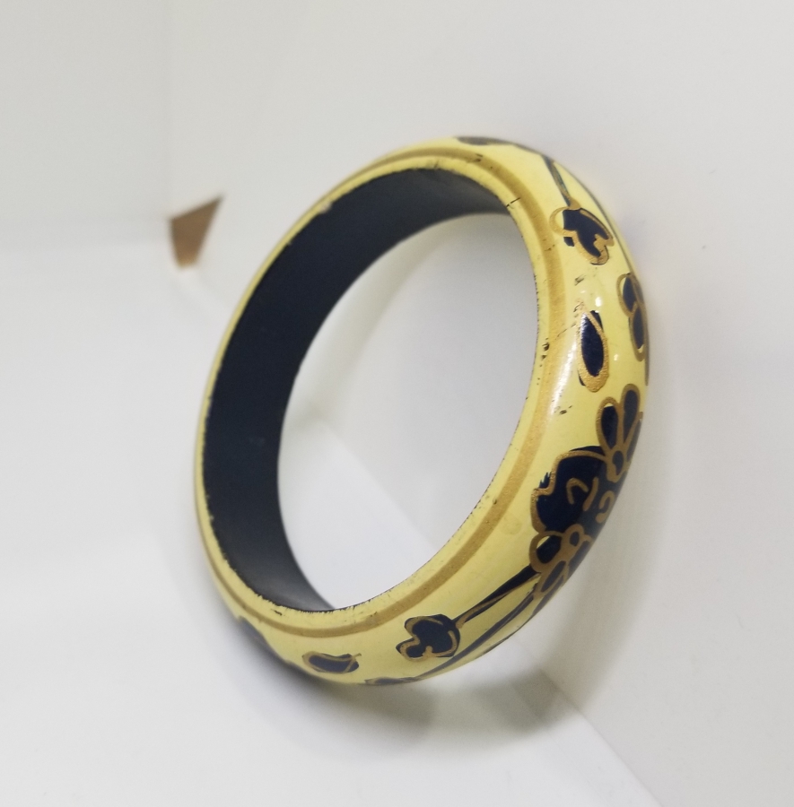 OSMANLI DÖNEMİ EL BOYAMA PAPİER MACHE BİLEZİK