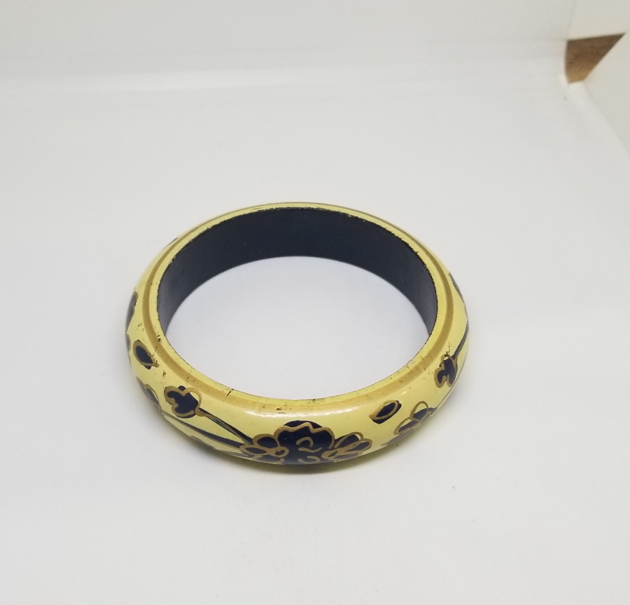 OSMANLI DÖNEMİ EL BOYAMA PAPİER MACHE BİLEZİK