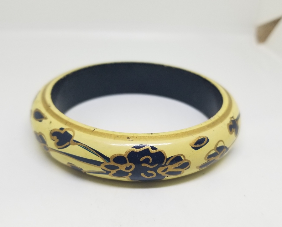 OSMANLI DÖNEMİ EL BOYAMA PAPİER MACHE BİLEZİK