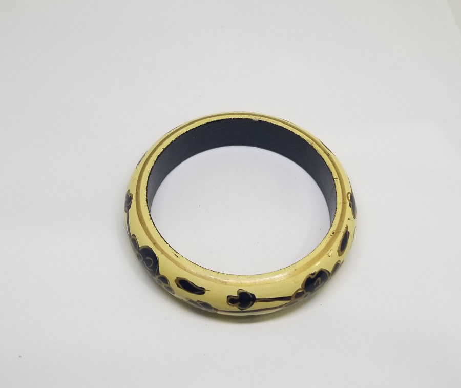 OSMANLI DÖNEMİ EL BOYAMA PAPİER MACHE BİLEZİK