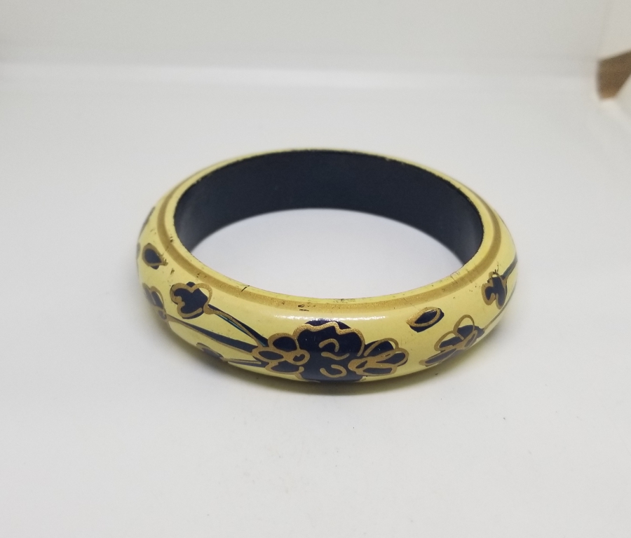 OSMANLI DÖNEMİ EL BOYAMA PAPİER MACHE BİLEZİK