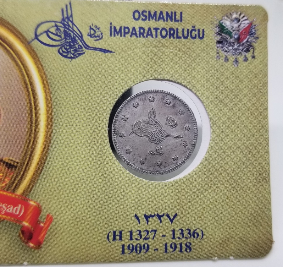 SULTAN MEHMET REŞAD HAN DÖNEMİ KOLEKSİYONLUK GÜMÜŞ 2 KURUŞ MECİDİYE