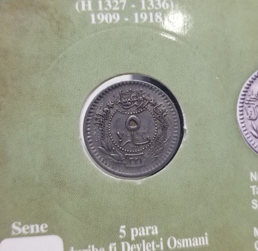 MEHMED REŞAD HAN DÖNEMİ KAPAMASINDA NİKEL 5 PARA