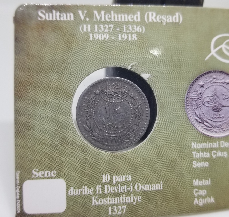 MEHMED REŞAD HAN DÖNEMİ KAPAMASINDA NİKEL 10 PARA