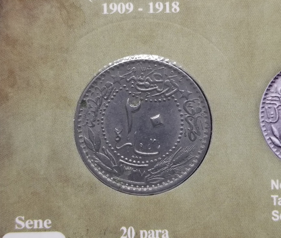 MEHMED REŞAD HAN DÖNEMİ KAPAMASINDA NİKEL 20 PARA
