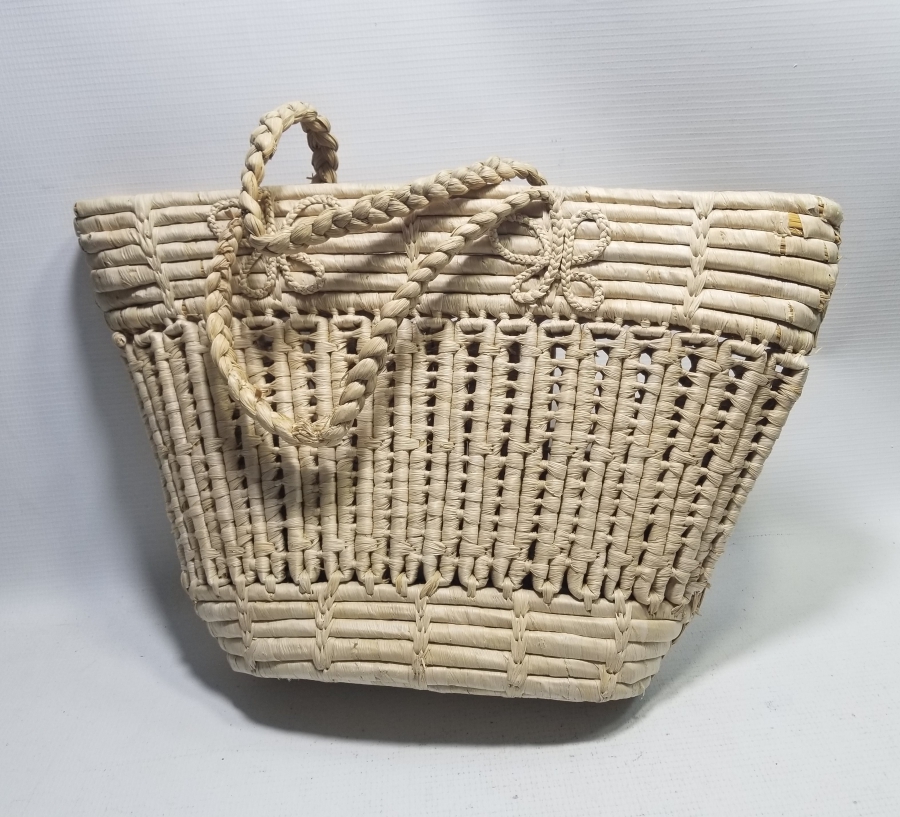 HURMA YAPRAĞINDAN YAPILMIŞ ANTİKA BÜYÜK BOY ÇANTA