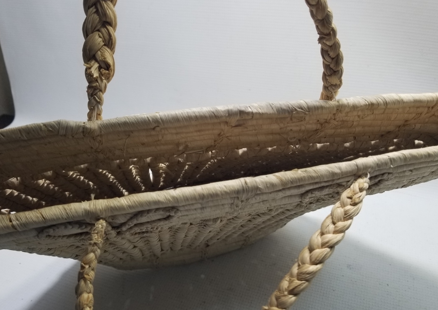 HURMA YAPRAĞINDAN YAPILMIŞ ANTİKA BÜYÜK BOY ÇANTA