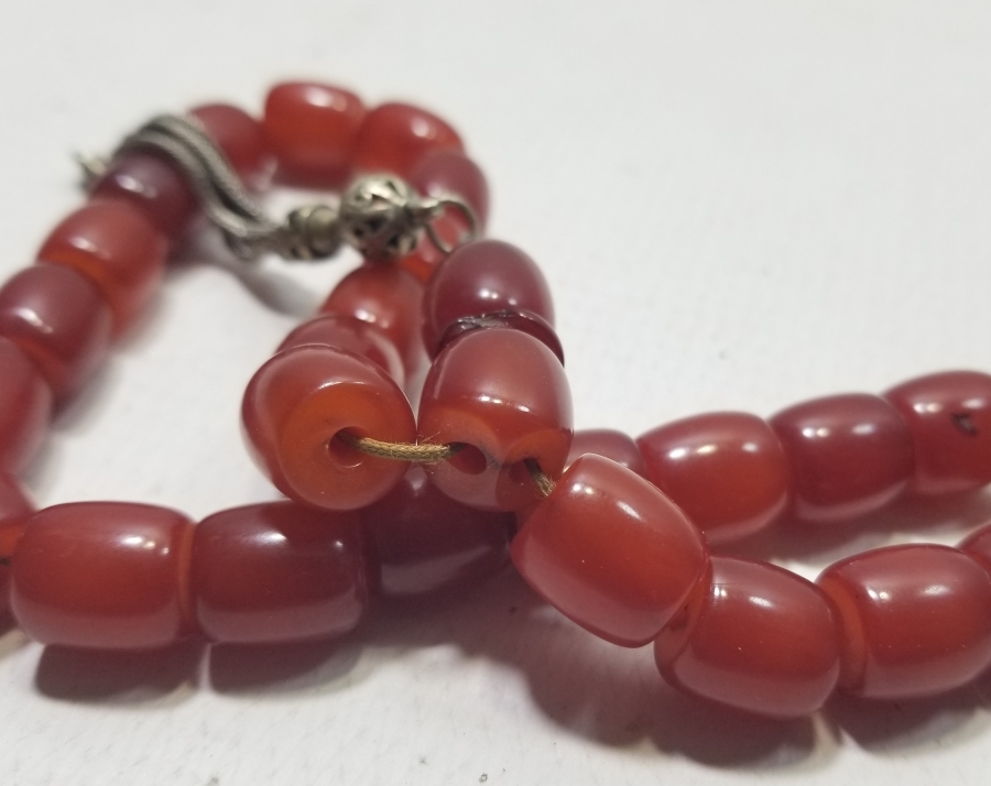 OSMANLI DÖNEMİ SIKMA KEHRİBAR TESPİH