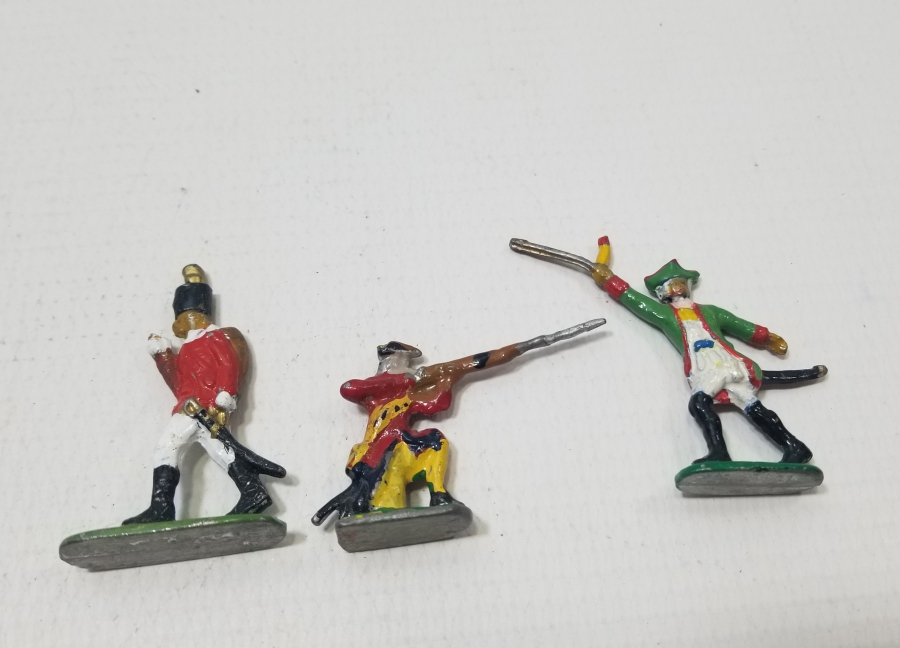 3 ADET EL BOYAMA ANTİKA KURŞUN ASKER