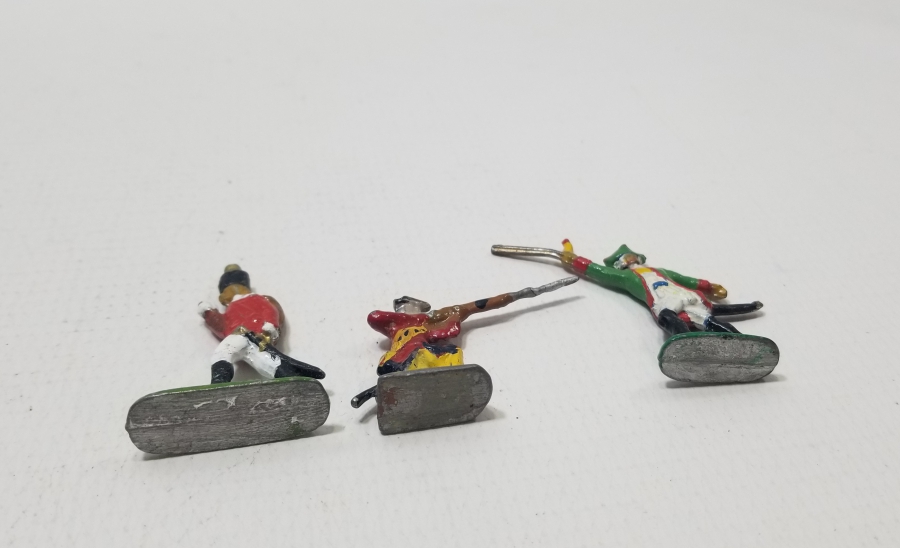 3 ADET EL BOYAMA ANTİKA KURŞUN ASKER