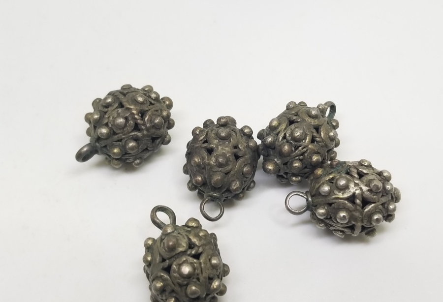 OSMANLI DÖNEMİ TELKARİ İŞÇİLİKLİ ÇOK NADİR KÖSTEK TOPLARI / KOZALARI