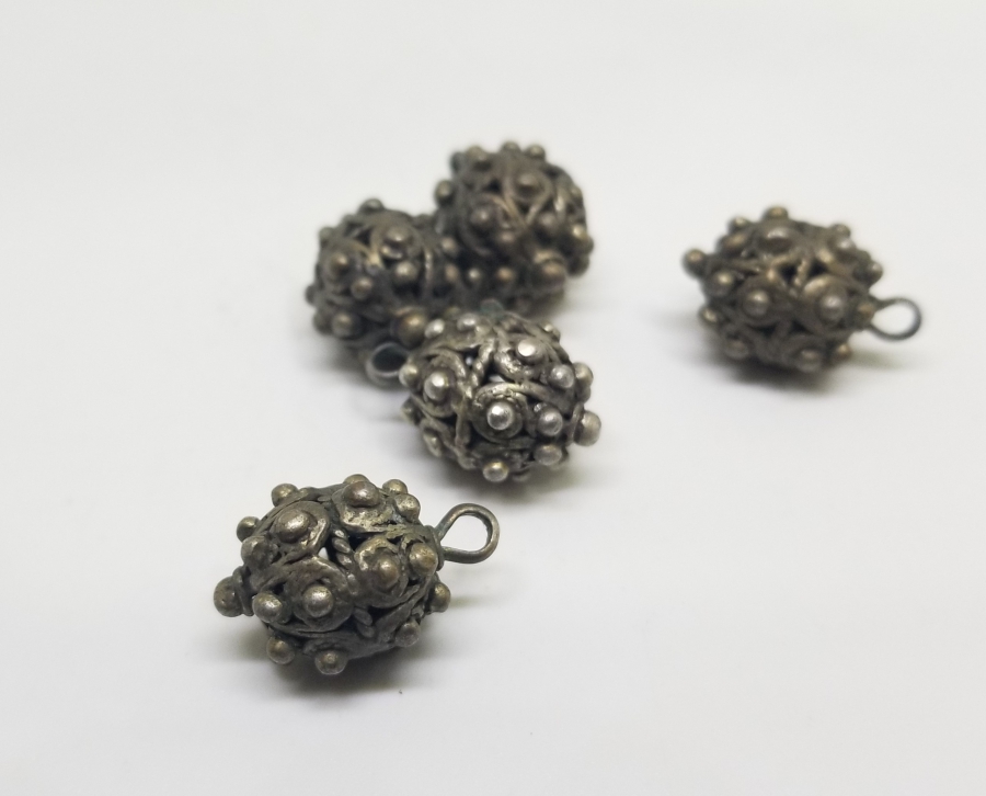 OSMANLI DÖNEMİ TELKARİ İŞÇİLİKLİ ÇOK NADİR KÖSTEK TOPLARI / KOZALARI