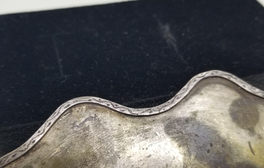 ARKASI OSMANLICA VAN DAMGALI GÜMÜŞ KEMER TOKASI PARÇASI