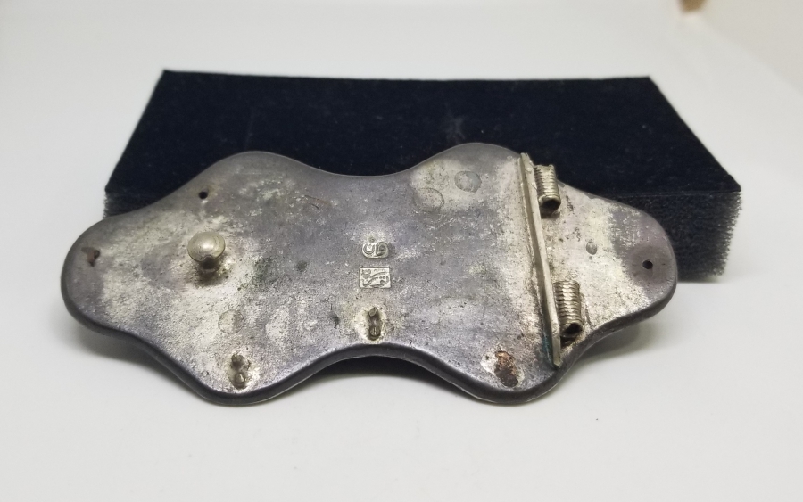 ARKASI OSMANLICA VAN DAMGALI GÜMÜŞ KEMER TOKASI PARÇASI