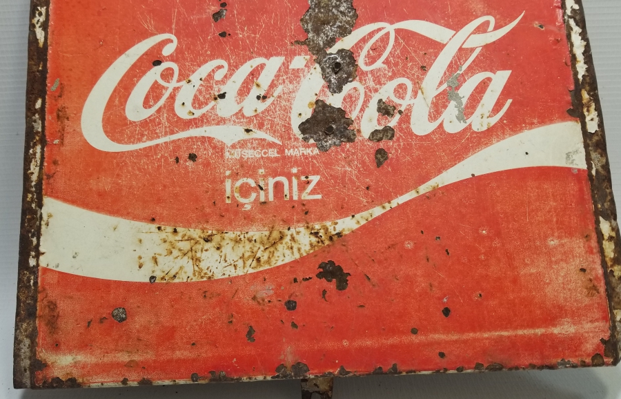 ANTİKA METAL COCACOLA TABELASI