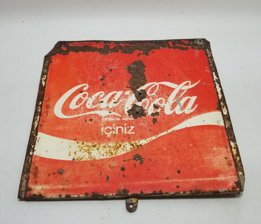 ANTİKA METAL COCACOLA TABELASI