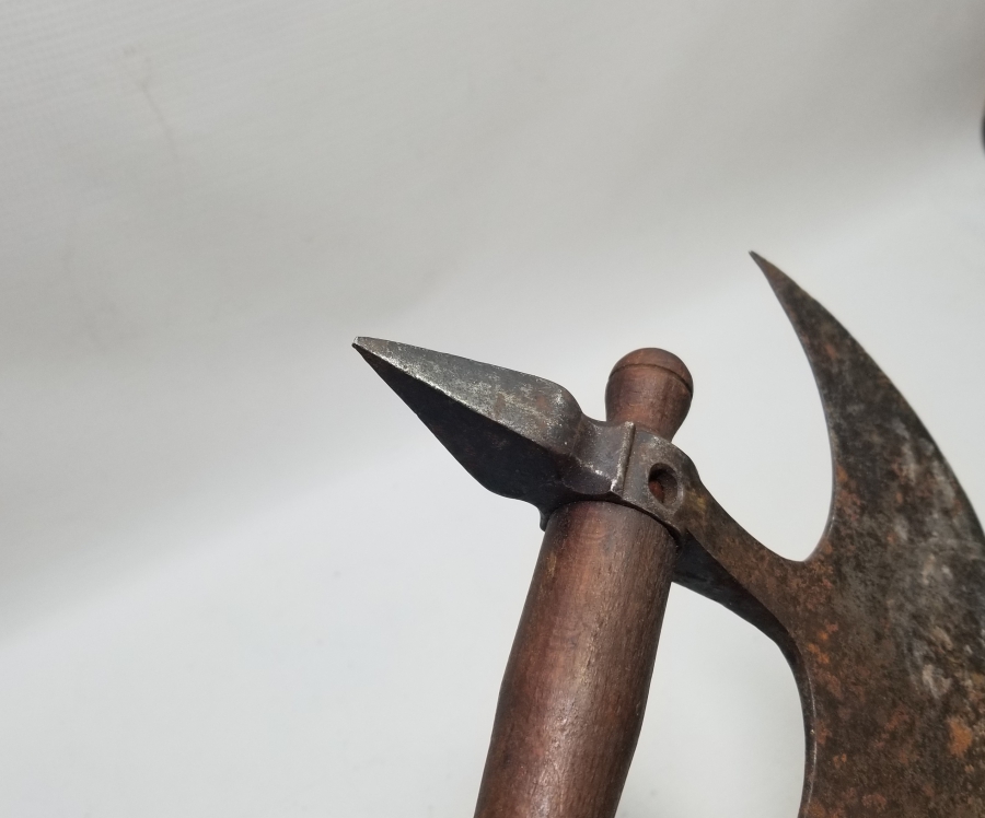 OSMANLI DÖNEMİ NADİR ZIRH DELİCİLİ YENİÇERİ SAVAŞ BALTASI - TEBERİ