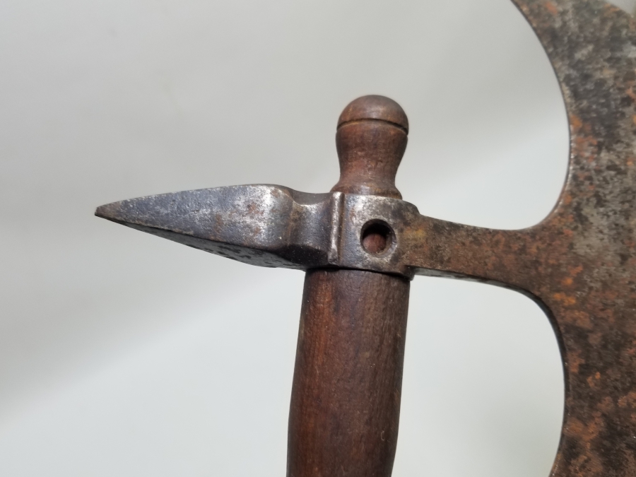 OSMANLI DÖNEMİ NADİR ZIRH DELİCİLİ YENİÇERİ SAVAŞ BALTASI - TEBERİ