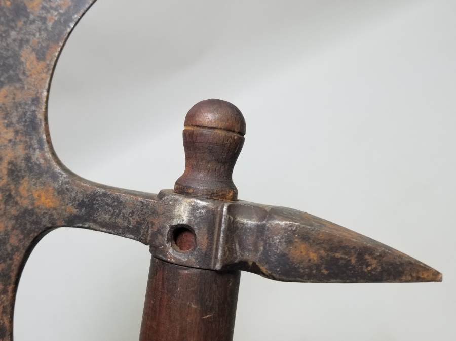 OSMANLI DÖNEMİ NADİR ZIRH DELİCİLİ YENİÇERİ SAVAŞ BALTASI - TEBERİ