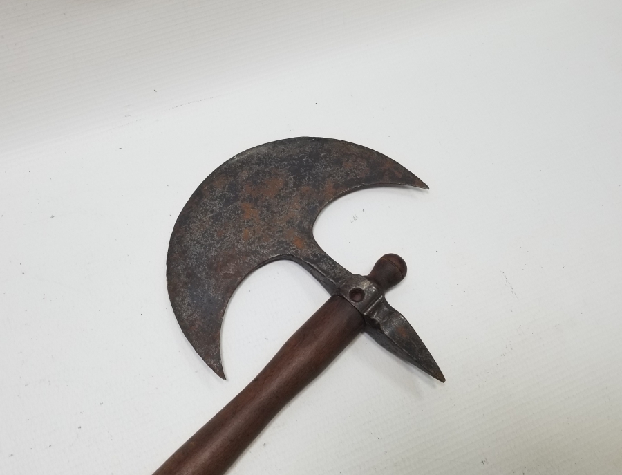 OSMANLI DÖNEMİ NADİR ZIRH DELİCİLİ YENİÇERİ SAVAŞ BALTASI - TEBERİ