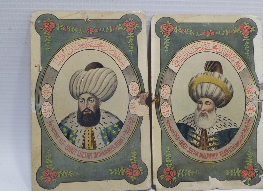 ÜZERLERİ OSMANLICA YAZILI MAX FRUCHTERMANN EDİTÖRLÜ NADİR OSMANLI PADİŞAHLARI SERİSİ KARTPOSTALLAR