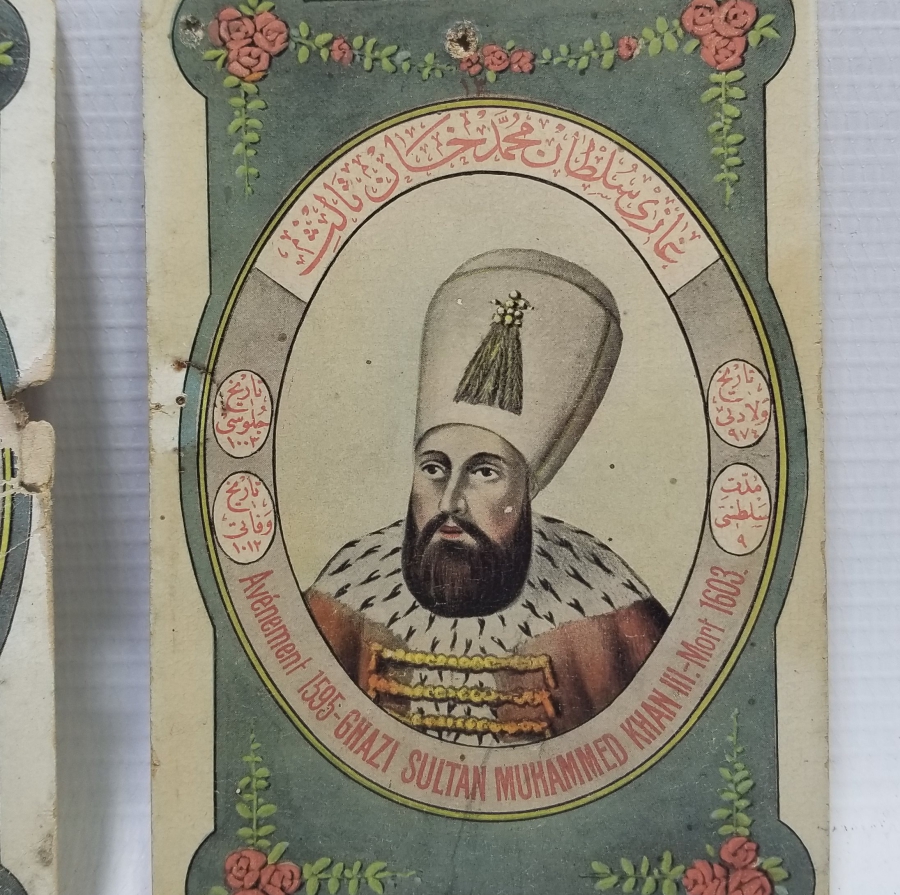 ÜZERLERİ OSMANLICA YAZILI MAX FRUCHTERMANN EDİTÖRLÜ NADİR OSMANLI PADİŞAHLARI SERİSİ KARTPOSTALLAR