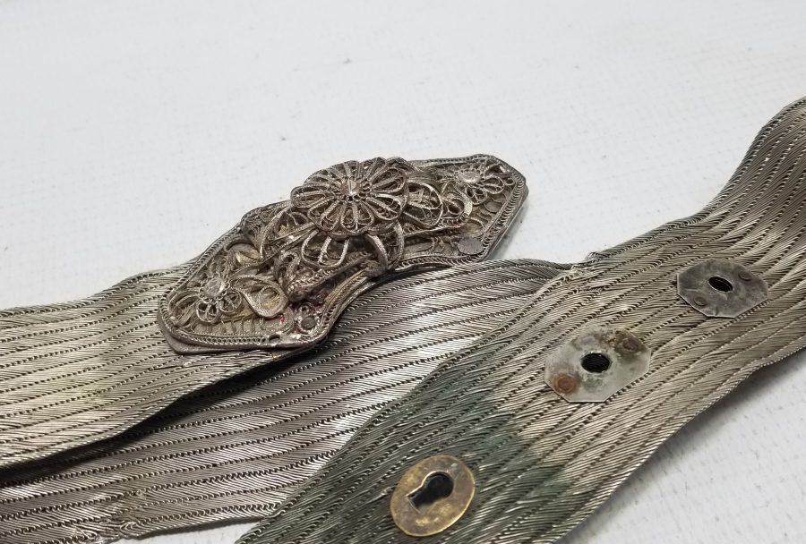 OSMANLI DÖNEMİ EL YAPIMI HASIR ÖRME GELİN KEMERİ