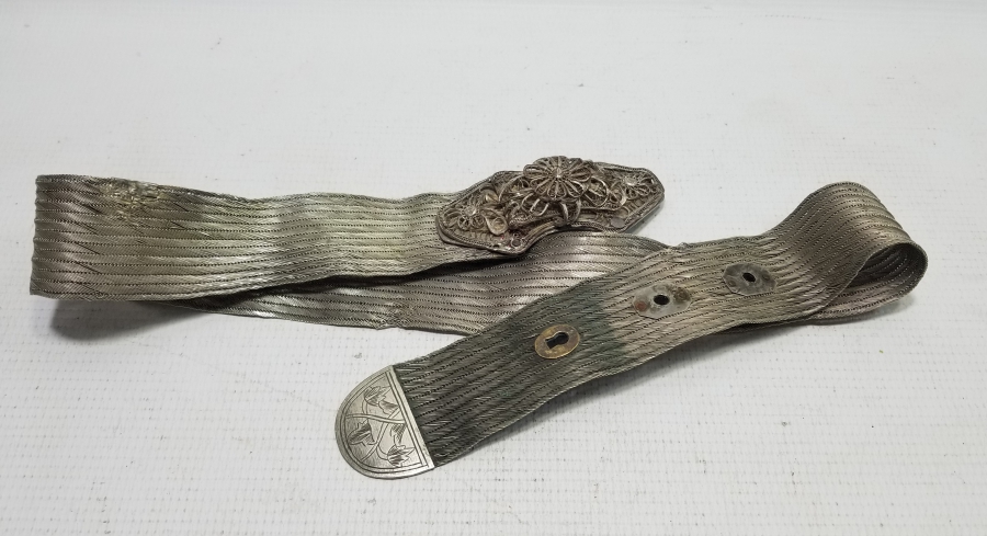 OSMANLI DÖNEMİ EL YAPIMI HASIR ÖRME GELİN KEMERİ