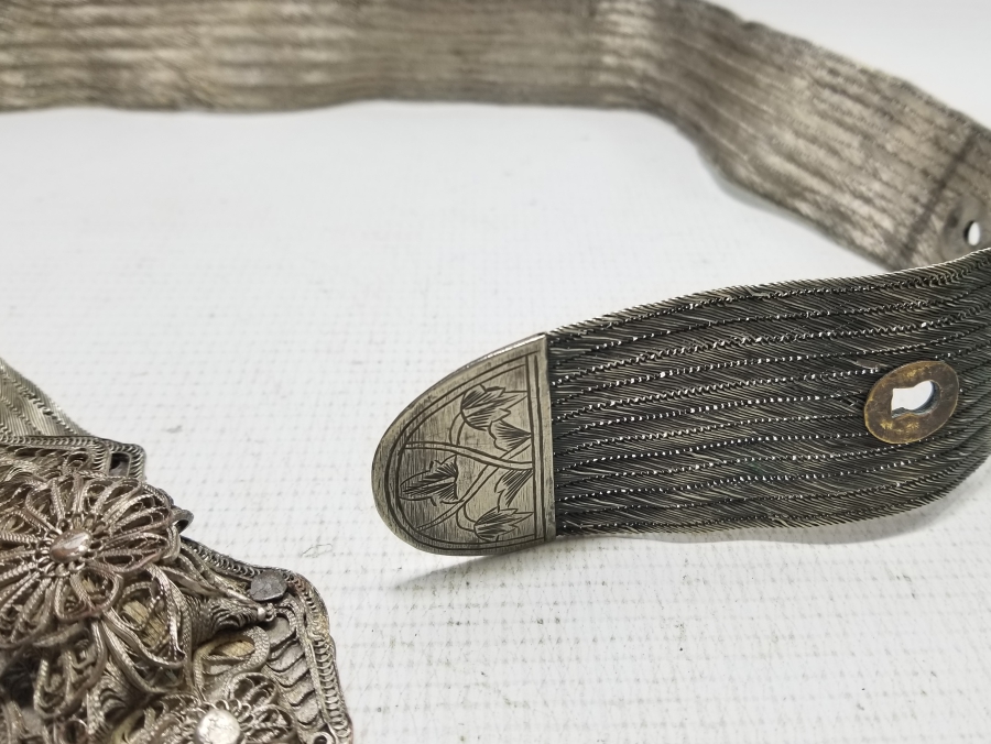 OSMANLI DÖNEMİ EL YAPIMI HASIR ÖRME GELİN KEMERİ