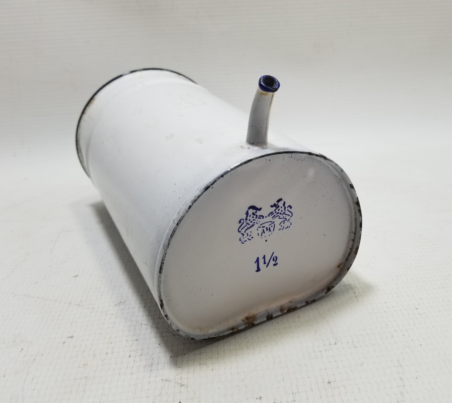 NADİR TİPTE OSMANLI DÖNEMİ EMAYE SERUM ŞİŞESİ